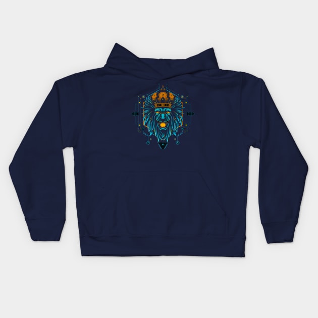 the Lion king Kids Hoodie by King Tiger